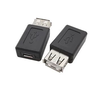 1/2/5vnt USB ConnectorsUSB 2.0, A Tipo moterį, Micro USB B Female Kištuko Duomenys, Kroviklis Konverteris USB2.0 Micro USB Kabelis Adapteris 1