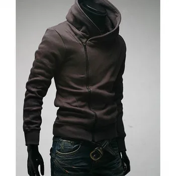 Vyrai linkę užtrauktukas hoodie džemperis korėjos versija Slim montavimo megztinis Pilkas hoodie 2022 naujas vyrų grandinės kailis asmenybė 2
