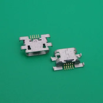 100vnt Mini ir micro USB lizdas, krovimo doko jungtis uosto lizdo elektros kištuką Pakeitimo Remontas Dalis lenovo Vibe C2 k10A40 K10 3