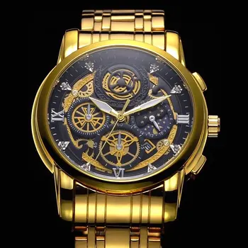 Karšto Laikrodžių Mados Vyrų Nerūdijančio Plieno Žiūrėti Prabanga Kvarcinis Laikrodis Verslo Laikrodžiai Žmogus Laikrodis Relogio Masculino 3