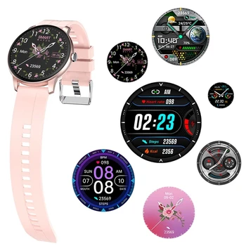 Smart Watch Moterų Fitneso Tracker Visiškai Jutiklinis Ekranas IP67 atsparus Vandeniui, Skirti 
