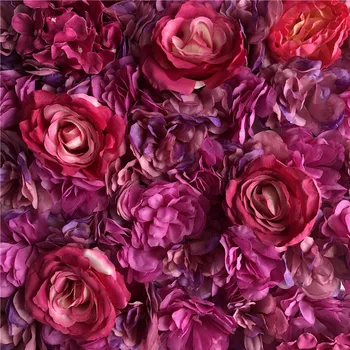 Aritificial Šilko Rožė Gėlių Sienų Plokštės prie Sienos Dekoravimas Gėlėmis, Vestuvių Baby Shower Gimtadienio Fotografijos Fonas 4
