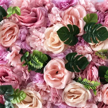 Aritificial Šilko Rožė Gėlių Sienų Plokštės prie Sienos Dekoravimas Gėlėmis, Vestuvių Baby Shower Gimtadienio Fotografijos Fonas 5