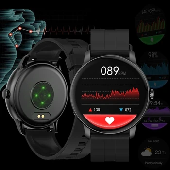 Smart Watch Moterų Fitneso Tracker Visiškai Jutiklinis Ekranas IP67 atsparus Vandeniui, Skirti 